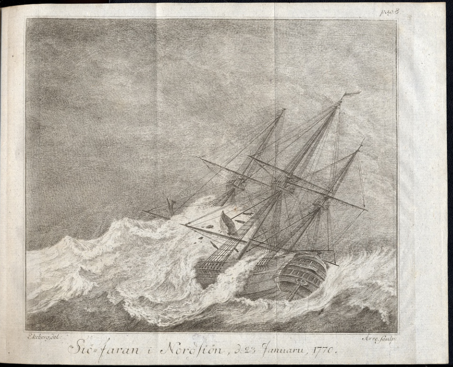 bild föreställande skepp i storm